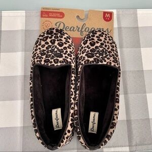 Dearfoam gel memory foam slippers, NWT